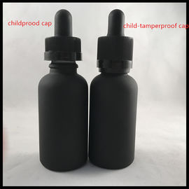 China Matt-Glastropfflaschen des Schwarz-30ml wesentliche Oild-Glas-Tropfflasche fournisseur