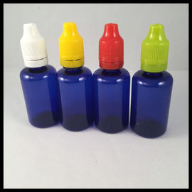China Blauer Plastik 30ml füllt HAUSTIER Tropfflaschen E Cig-Flüssigkeits-Flaschen ab fournisseur
