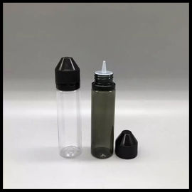 China Flüssige füllende Einhorn-Flaschen E, schwarze transparente Tropfflasche 60ml fournisseur