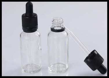 China Flaschen-des ätherischen Öls des Klarglas-30ml Flüssigkeits-Tropfflasche der Flaschen-E fournisseur