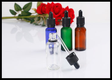 China Öl-Flaschen-Kosmetik-Flasche des Klarglas-30ml der Tropfflasche-E flüssige fournisseur