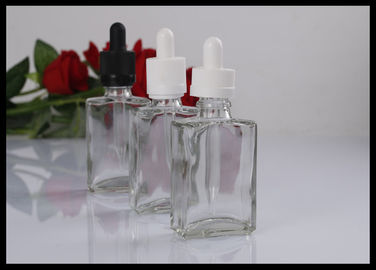 China quadratische Flüssigkeits-Tropfflasche des ätherischen Öls der Glasflaschen-30ml der Flaschen-E fournisseur