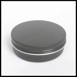 China Schwarze kosmetische Aluminiumlotions-Creme-Flaschen des glas-100g mit Schrauben-Deckeln fournisseur
