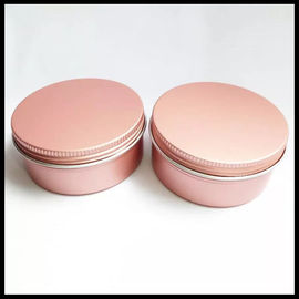 China Rosa kosmetisches Aluminiummetalldosen-Lotions-Creme-Pulver des glas-100g kann mit Schrauben-Deckel fournisseur