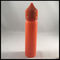 Orange kleine Plastiktropfflaschen, kundenspezifische Einhorn-Tropfenfänger-Flasche der Runden-60ml fournisseur