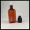 Bernsteinfarbige 30ml Plastik-HAUSTIER E flüssige Flaschen, Dreieck-Form-Dampf-Flüssigkeits-Flaschen fournisseur