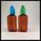 Bernsteinfarbige 30ml Plastik-HAUSTIER E flüssige Flaschen, Dreieck-Form-Dampf-Flüssigkeits-Flaschen fournisseur