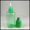 Plastik des Grün-30ml füllt HAUSTIER Tropfflasche-Saft-Öl-Flaschen mit kindersicherer Besetzer-Kappe ab fournisseur