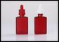 Tropfflasche-des ätherischen Öls des Quadrat-30ml rote Glasder flaschen-E flüssige Flasche fournisseur