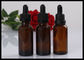 Flaschen-Kosmetik-Flaschen des ätherischen Öls der Braunglas-Tropfflasche-30ml fournisseur