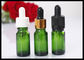 Hohe grüne kleine Glastropfflaschen des Standard-10ml für ätherische Öle fournisseur