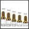 Klarglas-Tropfflasche-einfaches Tragen mit Gold-/Silber-Presse-Deckel-Kappe fournisseur