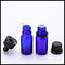 Glasflaschen-Tropfenzähler-Schwarz-Kappen-Besetzer-Beweis 10ml des Kobalt-Blau-ätherischen Öls fournisseur