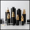 Mattglas-Emulsions-Wesentlich-Kosmetik füllt schwarzen Pumpen-Kopf-Lotions-Behälter ab fournisseur