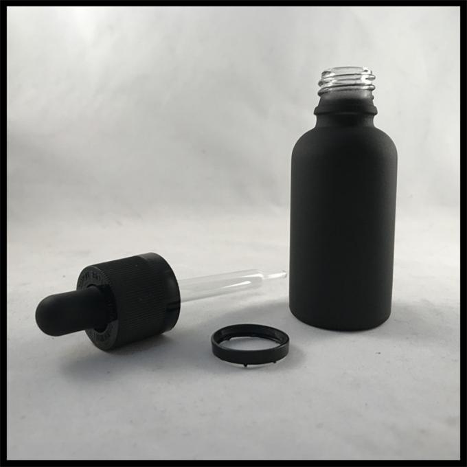 Matt-Glastropfflaschen des Schwarz-30ml wesentliche Oild-Glas-Tropfflasche