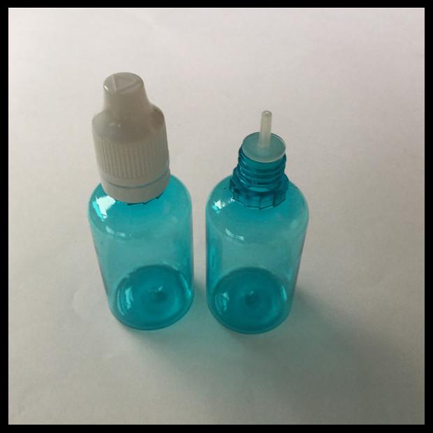 Streicheln Sie Flüssigkeits-Flaschen der Tropfflasche-30ml blaue leere E Plastik-Ejuice der Flaschen-