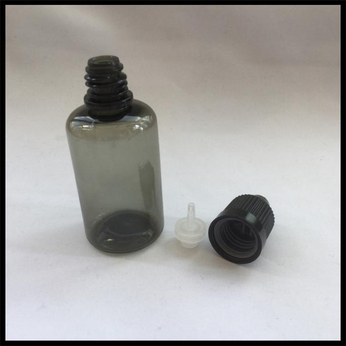 Plastike Zigaretten-Flasche der schwarzen 30ml E flüssigen Flaschen-Haustier-Tropfflasche-