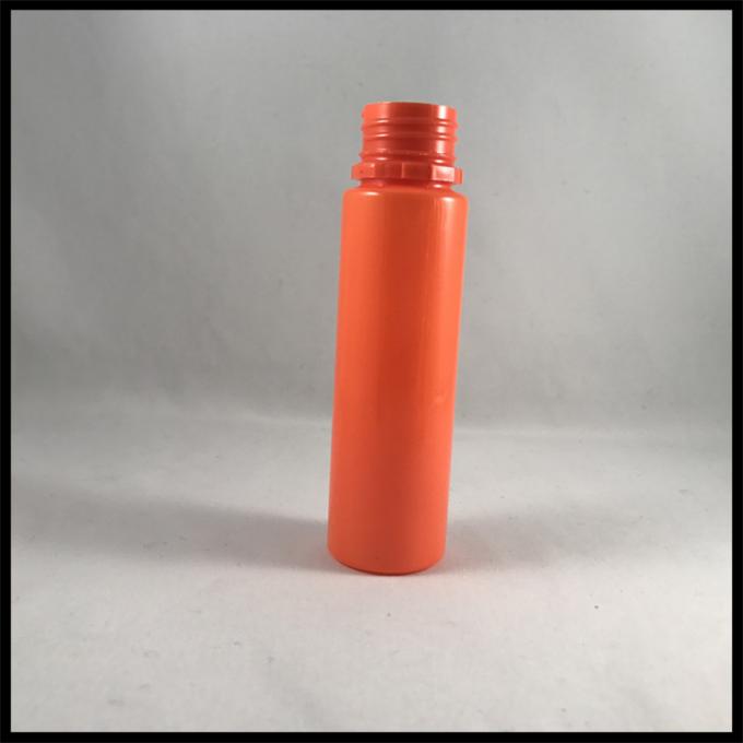 Orange kleine Plastiktropfflaschen, kundenspezifische Einhorn-Tropfenfänger-Flasche der Runden-60ml