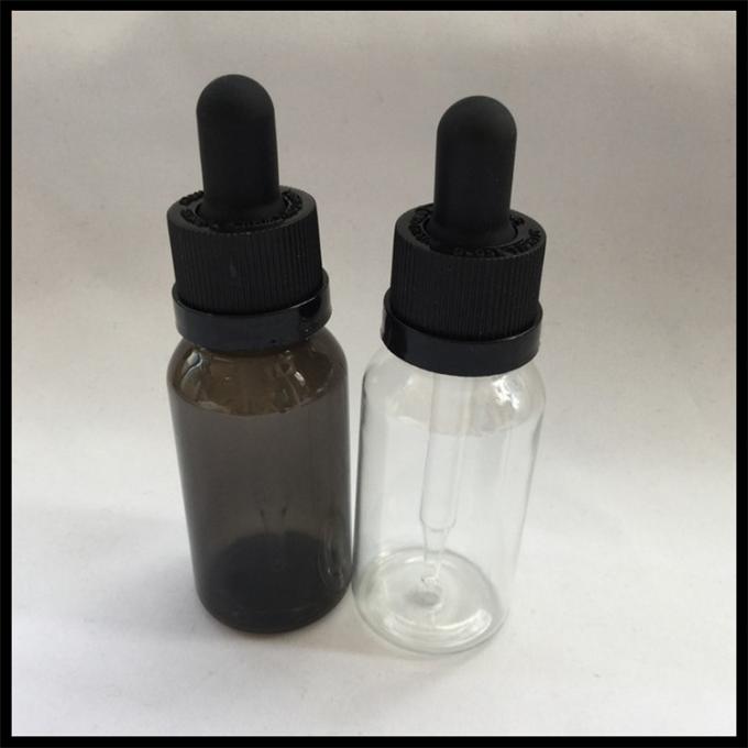 Schwarze leere Plastiktropfflaschen, medizinischer Grad-Plastikaugen-Tropfflaschen