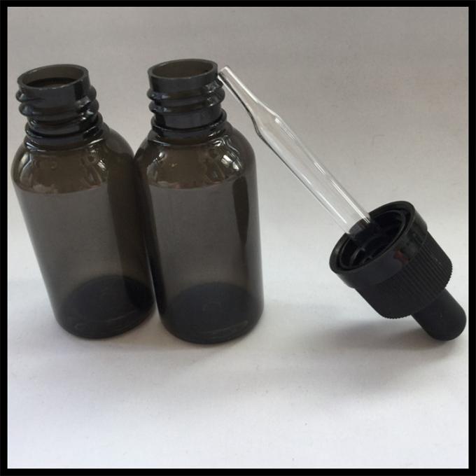 Schwarze leere Plastiktropfflaschen, medizinischer Grad-Plastikaugen-Tropfflaschen