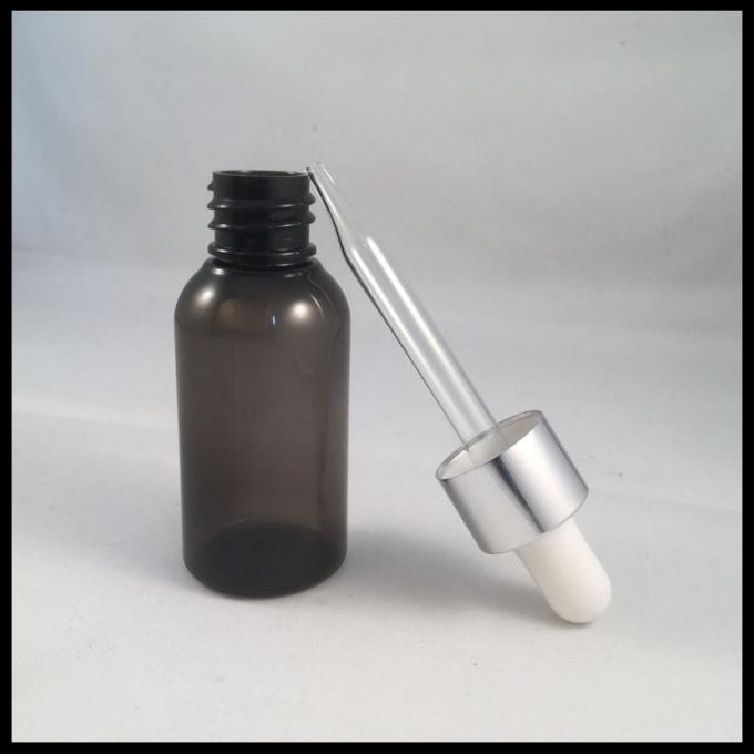 Schwarze leere Augen-Tropfflaschen, dauerhafte Tropfflaschen mit Pipette