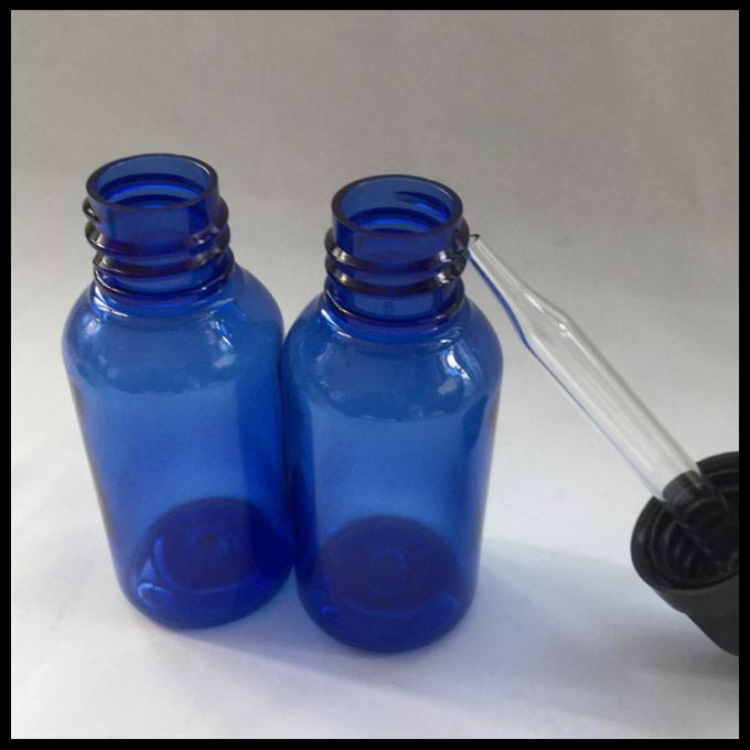 Kleines Augen-Tropfflasche-Blau, leere Plastiktropfflaschen des ätherischen Öls