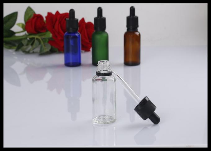 Flaschen-des ätherischen Öls des Klarglas-30ml Flüssigkeits-Tropfflasche der Flaschen-E
