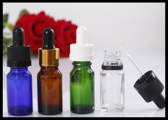 Parfümieren Sie besonders angefertigte Logo-Drucken des ätherischen Öls das Glasbernsteinfarbige der Tropfflasche-10ml