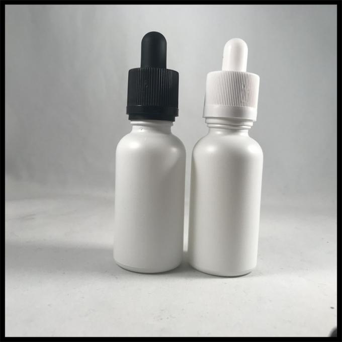 Melken Sie Zigaretten-Flüssigkeits-Behälter des weißen ätherischen Öls 30ml Glasder tropfflasche-E