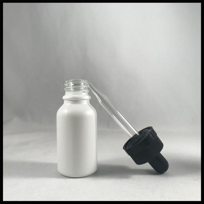 Bereifte leere E flüssige Kapazität der weißen Glasdes öl-Tropfflasche-Behälter-15ml