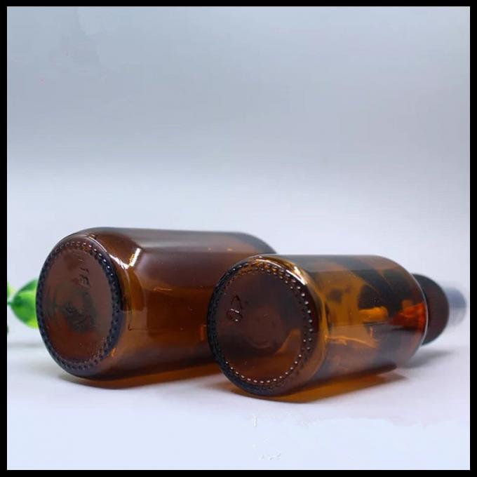 Brown-Braunglas-Spray-Kosmetik füllt schwarze Kappen-Farbe für ätherisches Öl ab