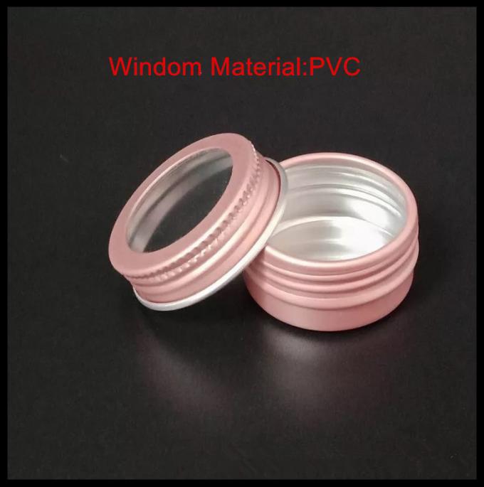 Aluminiumdosen-/Zinn-des rosa Nagel-Mattkastens Windowed kosmetisches Verpacken
