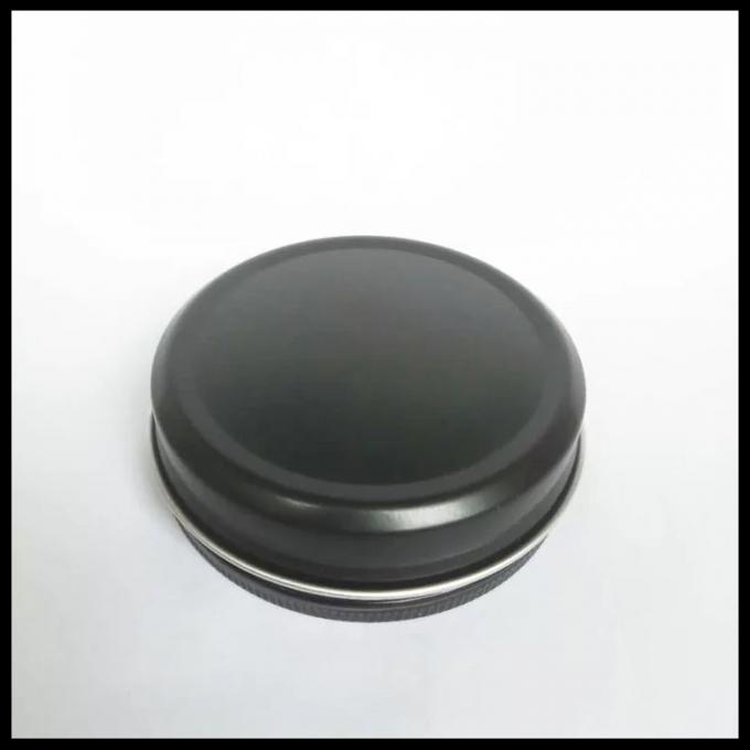Schwarze kosmetische Aluminiumlotions-Creme-Flaschen des glas-100g mit Schrauben-Deckeln