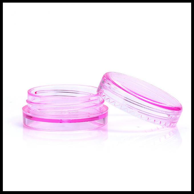 Der runde kosmetische kleine PlastikCremetiegel bilden bunte Kapazität 2g Cotainers