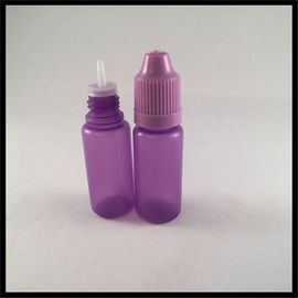China Flüssige nachfüllbare purpurrote lange dünne Spitzen-kindersichere Kappe LDPE-Tropfenzähler-Bottles10ml fournisseur