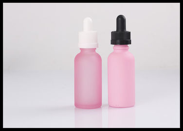 China Rosa Glasflaschen-kundengebundene Größe des Parfüm-ätherischen Öls mit kindersicherer Kappe fournisseur