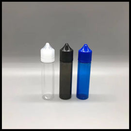 China Einhorn-Flasche RV-HAUSTIER ISO mollige Tropfenzähler-60ml Plastik-runde Form für e-Cig fournisseur
