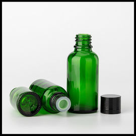 China Olivgrüne Glasflaschen-Grün-runde Besetzer-Beweis-Überwurfmutter TUV-Zustimmung des ätherischen Öls fournisseur