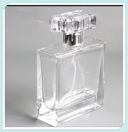 China Quadratische Parfüm-Sprühflaschen leeren die Glaskapazität des zerstäuber-Behälter-freien Raumes 50ml fournisseur