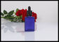 Flache quadratische Glasflaschen-blaue Mattfarbe des ätherischen Öls für Parfüm-Verpackung fournisseur