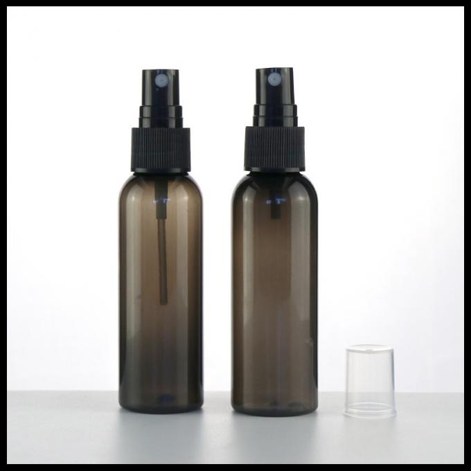 Runde Form-leere Plastiksprühflaschen schwärzen nachfüllbaren kosmetischen Behälter 60ml