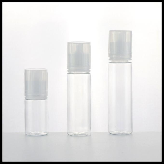 Kindersicherer Einhorn-Flasche Vape-Saft-Behälter-mollige runde Form HAUSTIER Tropfenzähler-60ml