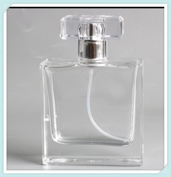 Quadratische Parfüm-Sprühflaschen leeren die Glaskapazität des zerstäuber-Behälter-freien Raumes 50ml